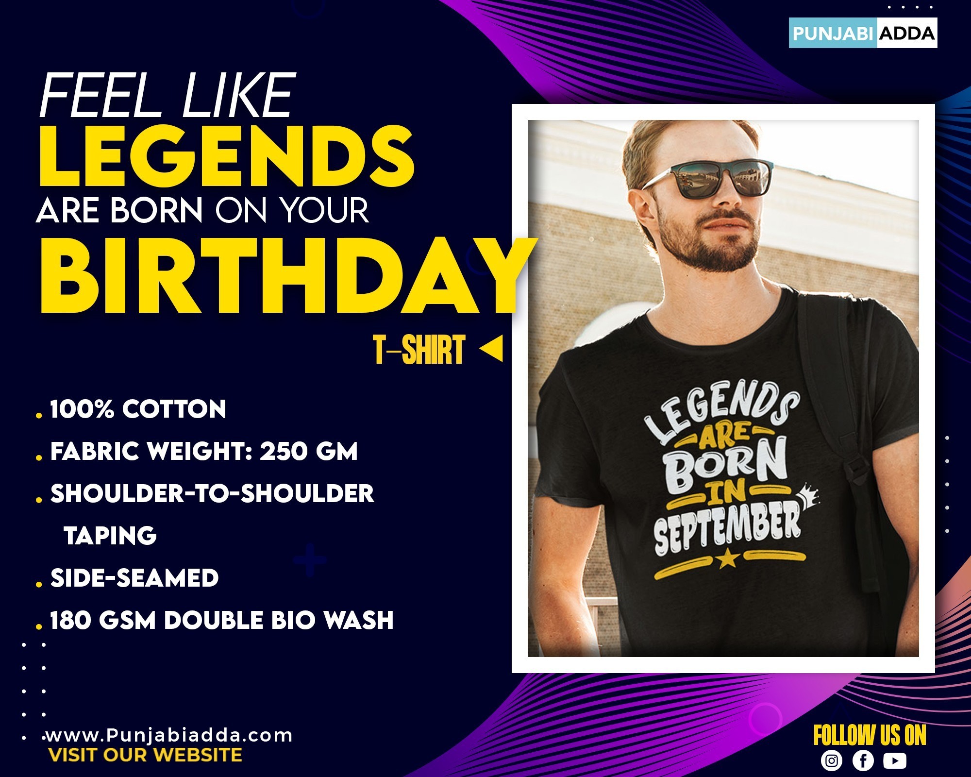 Special Legends Are Born in T Shirt – Punjabi Adda